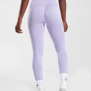 GYMSHARK LILAC PURPLE ADAPT ANIMAL LEGGINGS SIZE M